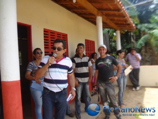 Inaugura&ccedil;&atilde;o de escola na localidade S&atilde;o Vicente. (Imagem:FN)