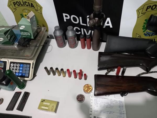  Homem &eacute; preso por comercializa&ccedil;&atilde;o ilegal de armas e animais silvestres no Norte do Piau&iacute;.(Imagem:Reprodu&ccedil;&atilde;o)