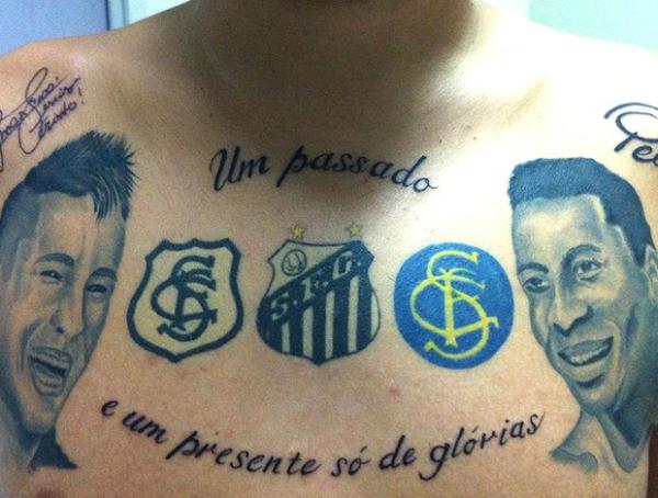 Anderson preferiu imagem de Neymar sorrindo e tamb&eacute;m incluiu Pel&eacute;.(Imagem:Divulga&ccedil;&atilde;o / Arquivo Pessoal)