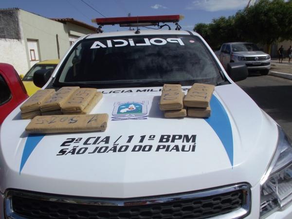 PM apreende 13 quilos de maconha em casa abandonada no interior do PI