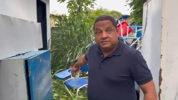 Vice-prefeito de Barão de Grajaú vistoria prédio público em situação de abandono