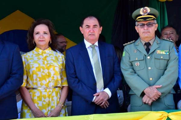 Desfile C&iacute;vico marca as comemora&ccedil;&otilde;es pela Independ&ecirc;ncia do Brasil em Floriano.(Imagem:Secom)
