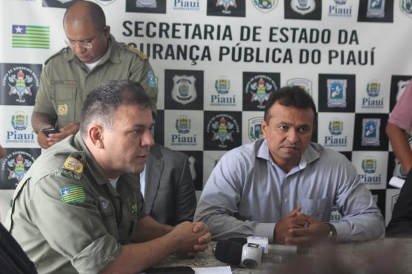  Comandante da Pol&iacute;cia Militar prometeu lisura do concurso.(Imagem:Catarina Costa/G1 PI)