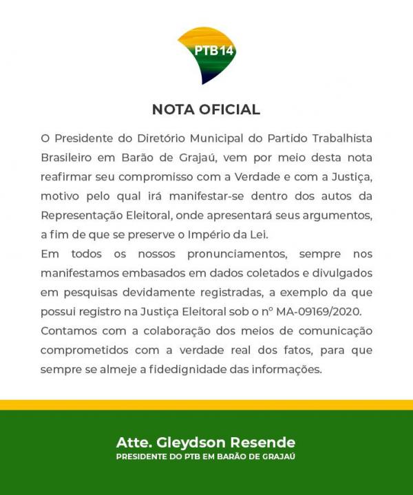 Nota Oficial(Imagem:Divulga&ccedil;&atilde;o)