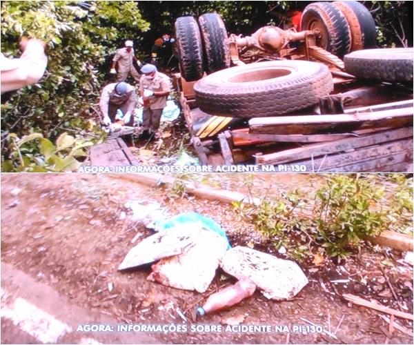 Mulher tem a cabeça decaptada em acidente na PI-130