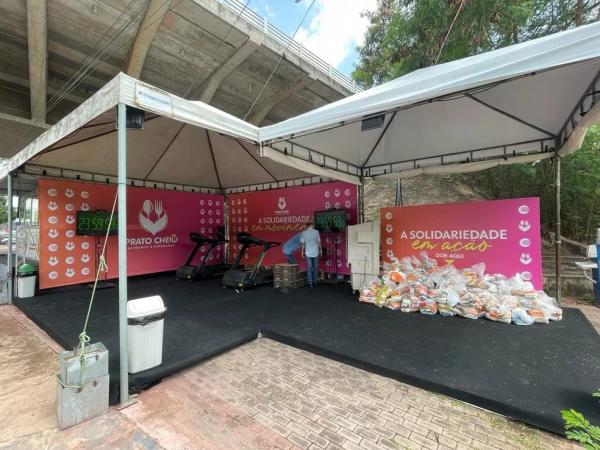  Estrutura sendo preparada para receber segunda edi&ccedil;&atilde;o do projeto Prato Cheio.(Imagem:Rede Clube )