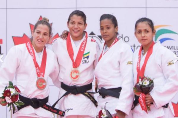 Sarah Menezes conquistou seu terceiro t&iacute;tulo pan-americano s&ecirc;nior(Imagem:Rafael Burza)