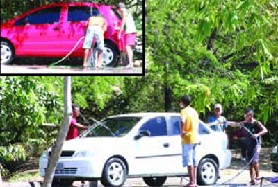 Trabalho Infantil: Crianças são flagras lavando carro em Teresina