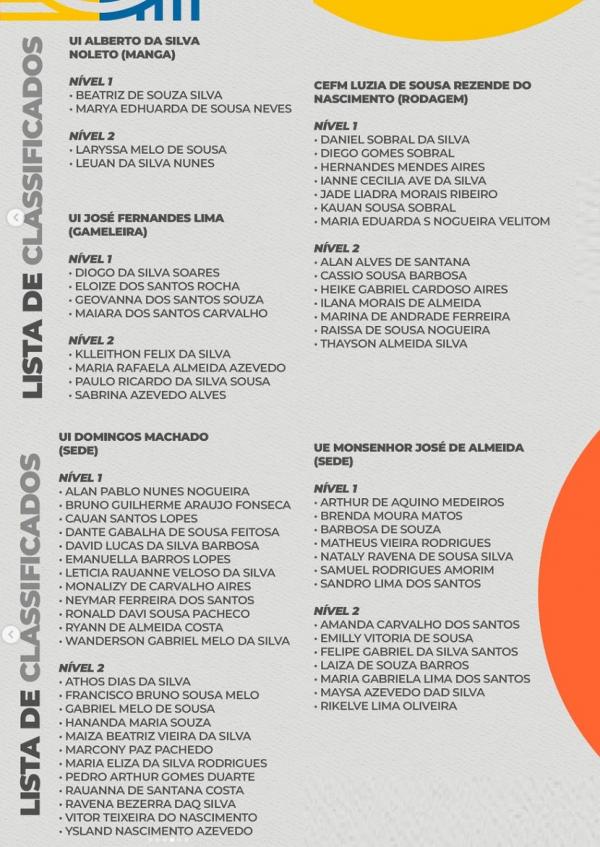 Barão de Grajaú: 64 alunos avançam para a 2ª Fase da OBMEP após sucesso na 1ª Etapa.(Imagem:Reprodução/Instagram)