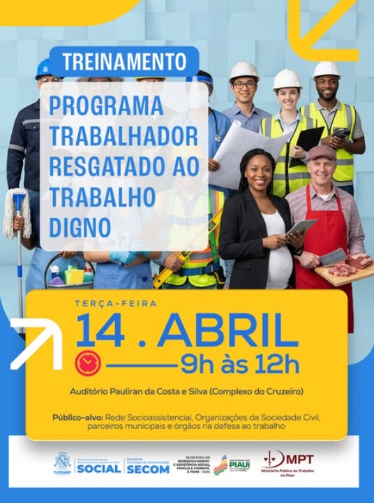 Prefeitura de Floriano promove treinamento sobre trabalho e capacitação da rede socioassistencial