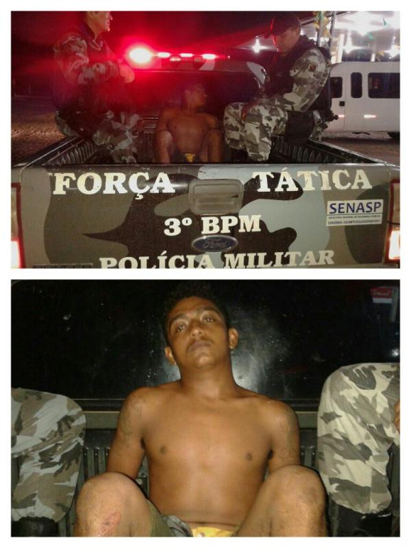 Acuso &eacute; preso(Imagem:Soldado Marcondes)