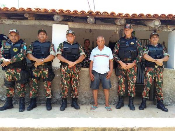 Popula&ccedil;&atilde;o aprova nova modalidade de policiamento na zona rural.(Imagem:3&deg; BPM)