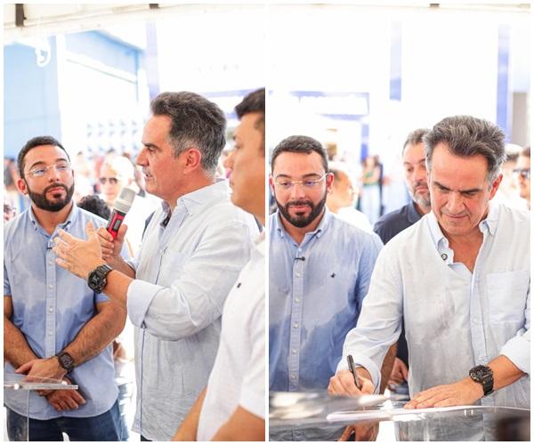 Ciro inaugura centro de saúde e anuncia novos benefícios para a população de Parnaíba.(Imagem:Ascom)