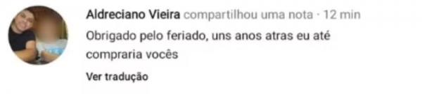Diretor de escola &eacute; afastado ap&oacute;s fazer coment&aacute;rio racista no Dia da Consci&ecirc;ncia Negra.(Imagem:Reprodu&ccedil;&atilde;o)