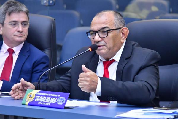 Vereadores Edvaldo Ara&uacute;jo e Salom&atilde;o Holanda(Imagem:CMF)