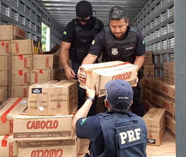 Operação do Greco e PRF apreende carga roubada avaliada em R$ 1 milhão