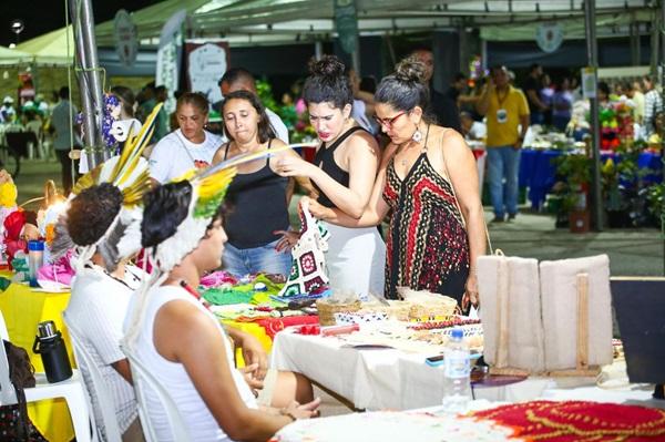 Ind&iacute;genas trazem cultura dos povos origin&aacute;rios para a Feira da Agricultura Familiar do Piau&iacute;(Imagem:Reprodu&ccedil;&atilde;o)
