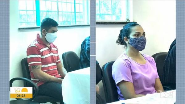 Franciane Lima da Rocha foi condenada a 28 anos e 10 meses de reclus&atilde;o e Maylson R&eacute;gis a 26 anos e quatro meses. (Imagem: Reprodu&ccedil;&atilde;o/TV Mirante)