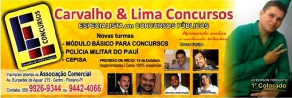 Carvalho & Lima concursos lança novas turmas presenciais em Floriano, primeira aula é GRÁTIS