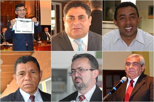 Aluisio Martins (PT), Cicero Magalh&atilde;es (PT), Joel Rodrigues (PTB), Jo&atilde;o de Deus (PT), Antonio Felix (PSD) e Z&eacute; Hamilton (PTB).(Imagem:GP1)