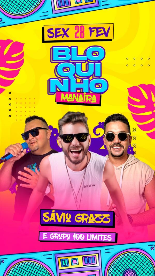  Bloquinho do Mana&iacute;ra: O melhor pr&eacute;-Carnaval de Floriano est&aacute; chegando!(Imagem:Divulga&ccedil;&atilde;o)