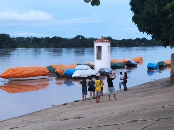 Floriano em alerta: n&iacute;vel do rio Parna&iacute;ba deve subir nas pr&oacute;ximas horas(Imagem:FlorianoNews)