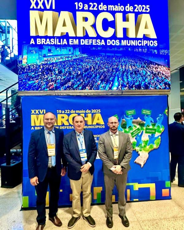 Prefeito de Floriano participa da XXVI Marcha a Bras&iacute;lia em Defesa dos Munic&iacute;pios.(Imagem:Secom)