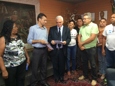 Presidente recebe representantes do Sinpoljuspi