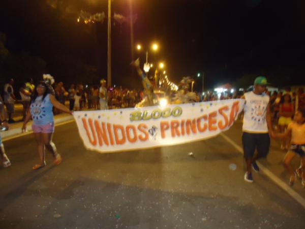 Sete Escolas do Grupo de Acesso se apresentaram no 1&ordm; dia de desfiles em Floriano.(Imagem:FlorianoNews)
