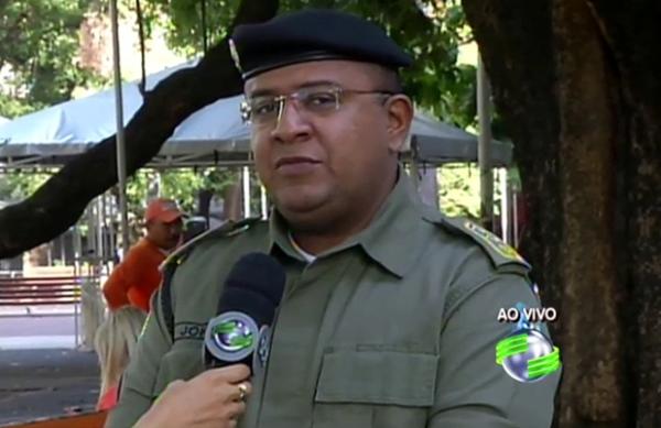 Major John Feitosa em entrevista ao Not&iacute;cia da Manh&atilde;(Imagem:Cidadeverde.com)