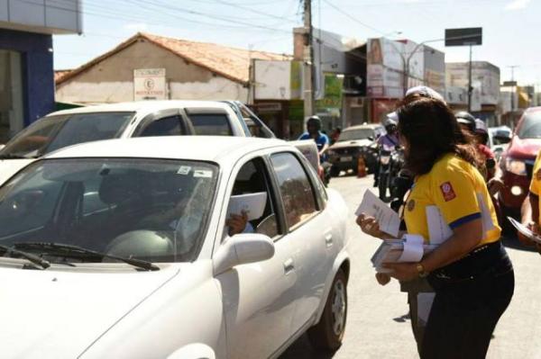 Rotary Club e Prefeitura de Floriano promovem Campanha Nacional de Orienta&ccedil;&atilde;o de Tr&acirc;nsito.(Imagem:Silvio Rui)