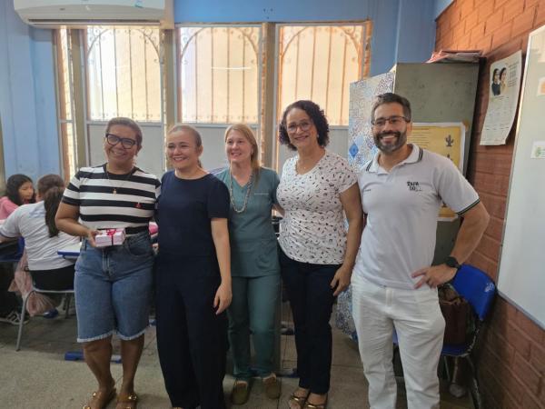 Ação educativa em Teresina para conscientizar sobre o uso excessivo de telas na infância(Imagem:Vitor Gaspar)