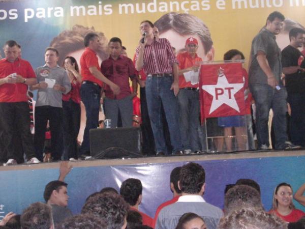Convenção do PT homologa candidatura de Oscar Procópio.(Imagem:Assessoria da Comunicação)