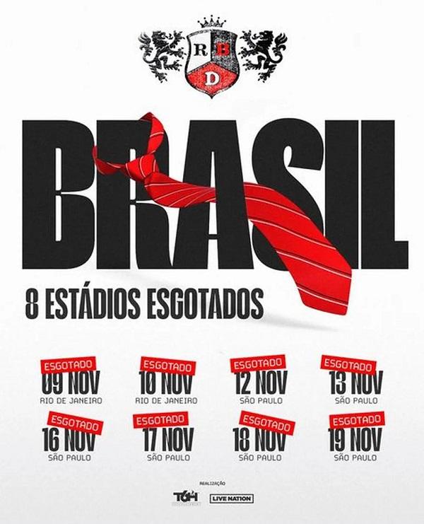 Ingressos para as apresenta&ccedil;&otilde;es extras do RBD est&atilde;o esgotados.(Imagem:Reprodu&ccedil;&atilde;o/Instagram)