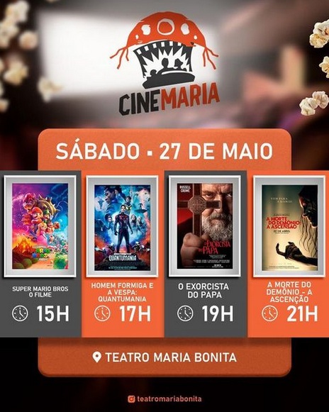 Cine Maria traz diversão e aventura ao Teatro Maria Bonita em Floriano