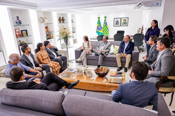 Reuni&atilde;o com o diretor-geral do Instituto de Matem&aacute;tica Pura e Aplicada ? Impa Marcelo Viana.(Imagem: Gabriel Paulino)