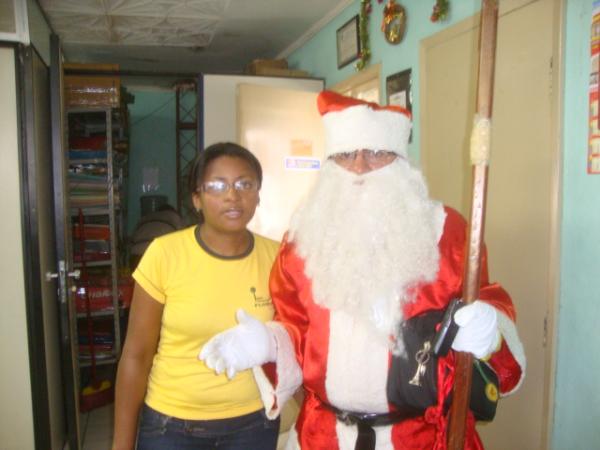 Momento Papai Noel(Imagem:reda&ccedil;ao)