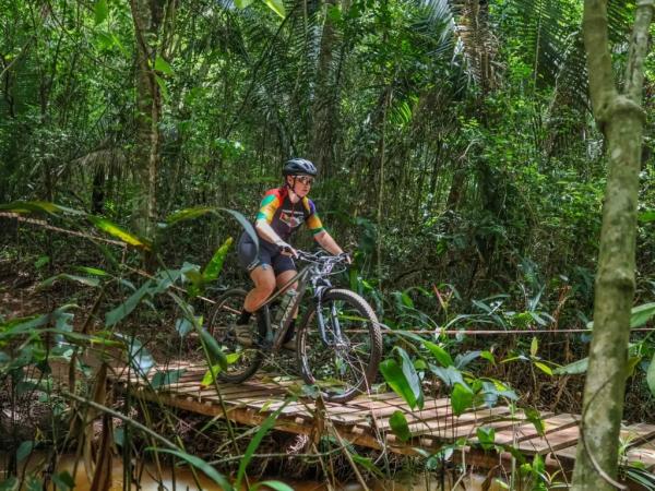 Desafio das Cahoeiras leva ciclistas para o circuito de belas paisagens em Batalha.(Imagem:Divulgação)